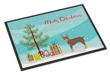 Load image into Gallery viewer, Miniature Fox Terrier Christmas Tree Doormat - 24x36 Decorative Floor Mat – Indoor/Outdoor Rug with Artistic Flair CK3474JMAT