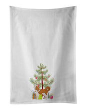 Load image into Gallery viewer, Nordic Spitz Christmas Tree White Kitchen Towel Set of 2