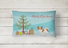 Load image into Gallery viewer, Papillon Christmas Tree Canvas Fabric Decorative Pillow CK3476PW1216
