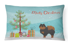 Load image into Gallery viewer, Pomeranian Christmas Tree Canvas Fabric Decorative Pillow CK3477PW1216