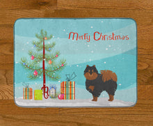 Load image into Gallery viewer, Pomeranian Christmas Tree Machine Washable Memory Foam Mat CK3477RUG