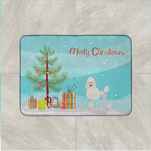 Load image into Gallery viewer, Miniature Poodle Christmas Tree Machine Washable Memory Foam Mat CK3478RUG