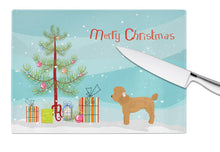Load image into Gallery viewer, Toy Poodle Christmas Tree Glass Cutting Boards – Durable, Decorative Kitchen Art Large CK3479LCB