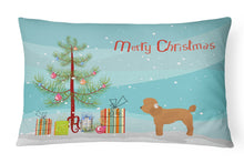 Load image into Gallery viewer, Toy Poodle Christmas Tree Canvas Fabric Decorative Pillow CK3479PW1216