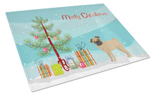 Load image into Gallery viewer, Pug Christmas Tree Glass Cutting Boards – Durable, Decorative Kitchen Art Large CK3481LCB