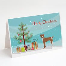Load image into Gallery viewer, Rat Terrier Christmas Tree Greeting Cards -  Blank Note Cards – 8-Pack of Artist-Designed Cards with Envelopes