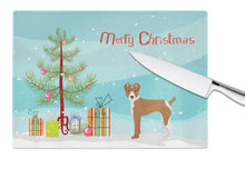 Load image into Gallery viewer, Rat Terrier Christmas Tree Glass Cutting Boards – Durable, Decorative Kitchen Art Large CK3482LCB