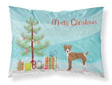 Load image into Gallery viewer, Rat Terrier Christmas Tree  Standard Pillowcase – Artistic Decorative Front, White Back CK3482PILLOWCASE