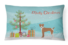 Load image into Gallery viewer, Rat Terrier Christmas Tree Canvas Fabric Decorative Pillow CK3482PW1216