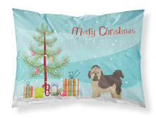 Load image into Gallery viewer, Russian Tsvetnaya Bolonka Lap Dog  Christmas Tree  Standard Pillowcase – Artistic Decorative Front, White Back CK3483PILLOWCASE