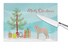 Load image into Gallery viewer, Shar Pei Christmas Tree Glass Cutting Boards – Durable, Decorative Kitchen Art Large CK3485LCB