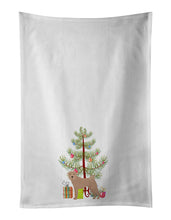 Load image into Gallery viewer, Shar Pei Christmas Tree White Kitchen Towel Set of 2