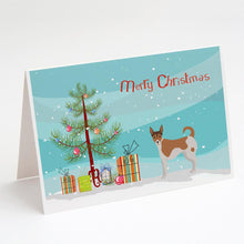 Load image into Gallery viewer, Tenterfield Terrier Christmas Tree Greeting Cards -  Blank Note Cards – 8-Pack of Artist-Designed Cards with Envelopes
