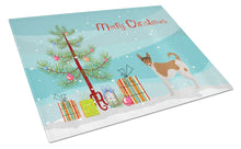 Load image into Gallery viewer, Tenterfield Terrier Christmas Tree Glass Cutting Boards – Durable, Decorative Kitchen Art Large CK3487LCB