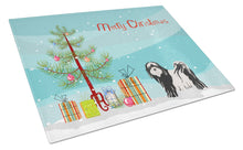 Load image into Gallery viewer, Tibetan Terrier Christmas Tree Glass Cutting Boards – Durable, Decorative Kitchen Art Large CK3489LCB