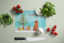 Load image into Gallery viewer, Brussels Griffon Christmas Tree Glass Cutting Boards – Durable, Decorative Kitchen Art Large CK3494LCB
