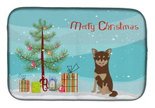 Load image into Gallery viewer, Chihuahua Christmas Tree Dish Drying Mat – Absorbent, Artistic Kitchen Essentials CK3496DDM