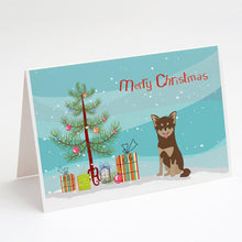 Load image into Gallery viewer, Chihuahua Christmas Tree Greeting Cards -  Blank Note Cards – 8-Pack of Artist-Designed Cards with Envelopes