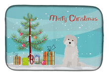 Load image into Gallery viewer, Maltese #2 Christmas Tree Dish Drying Mat – Absorbent, Artistic Kitchen Essentials CK3501DDM