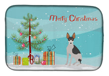 Load image into Gallery viewer, Miniature Fox Terrier #2 Christmas Tree Dish Drying Mat – Absorbent, Artistic Kitchen Essentials CK3502DDM