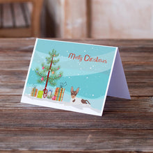 Load image into Gallery viewer, Toy Fox Terrier Christmas Tree Greeting Cards -  Blank Note Cards – 8-Pack of Artist-Designed Cards with Envelopes