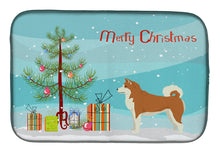 Load image into Gallery viewer, Akita Christmas Tree Dish Drying Mat – Absorbent, Artistic Kitchen Essentials CK3512DDM