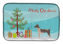 Load image into Gallery viewer, American Hairless Terrier Christmas Tree Dish Drying Mat – Absorbent, Artistic Kitchen Essentials CK3514DDM