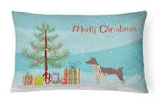 Load image into Gallery viewer, American Hairless Terrier Christmas Tree Canvas Fabric Decorative Pillow CK3514PW1216