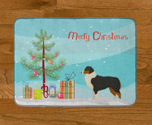 Load image into Gallery viewer, Australian Shepherd Christmas Tree Machine Washable Memory Foam Mat CK3516RUG