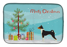 Load image into Gallery viewer, Basenji Christmas Tree Dish Drying Mat – Absorbent, Artistic Kitchen Essentials CK3517DDM