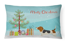 Load image into Gallery viewer, Basset Hound Christmas Tree Canvas Fabric Decorative Pillow CK3518PW1216