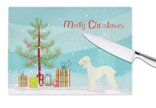 Load image into Gallery viewer, Bedlington Terrier Christmas Tree Glass Cutting Boards – Durable, Decorative Kitchen Art Large CK3520LCB