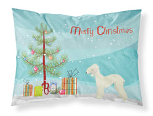 Load image into Gallery viewer, Bedlington Terrier Christmas Tree  Standard Pillowcase – Artistic Decorative Front, White Back CK3520PILLOWCASE