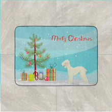 Load image into Gallery viewer, Bedlington Terrier Christmas Tree Machine Washable Memory Foam Mat CK3520RUG