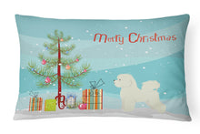 Load image into Gallery viewer, Bichon Frise Christmas Tree Canvas Fabric Decorative Pillow CK3521PW1216