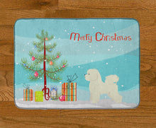 Load image into Gallery viewer, Bichon Frise Christmas Tree Machine Washable Memory Foam Mat CK3521RUG