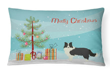 Load image into Gallery viewer, Border Collie Christmas Tree Canvas Fabric Decorative Pillow CK3522PW1216