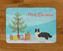 Load image into Gallery viewer, Border Collie Christmas Tree Machine Washable Memory Foam Mat CK3522RUG