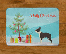 Load image into Gallery viewer, Boston Terrier Christmas Tree Machine Washable Memory Foam Mat CK3525RUG