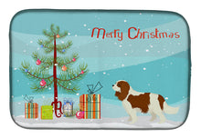 Load image into Gallery viewer, Cavalier Spaniel Christmas Tree Dish Drying Mat – Absorbent, Artistic Kitchen Essentials CK3529DDM