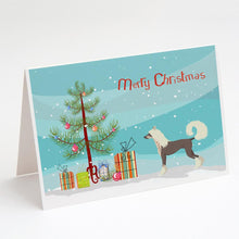 Load image into Gallery viewer, Chinese Crested Christmas Tree Greeting Cards -  Blank Note Cards – 8-Pack of Artist-Designed Cards with Envelopes