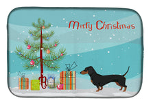 Load image into Gallery viewer, Dachshund Christmas Tree Dish Drying Mat – Absorbent, Artistic Kitchen Essentials CK3533DDM
