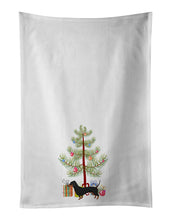 Load image into Gallery viewer, Dachshund Christmas Tree White Kitchen Towel Set of 2