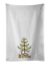 Load image into Gallery viewer, Dalmatian Christmas Tree White Kitchen Towel Set of 2
