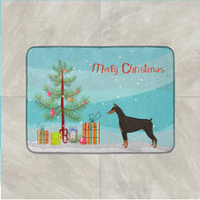 Load image into Gallery viewer, Doberman Pinscher Christmas Tree Machine Washable Memory Foam Mat CK3535RUG