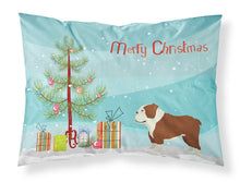 Load image into Gallery viewer, English Bulldog Christmas Tree  Standard Pillowcase – Artistic Decorative Front, White Back CK3536PILLOWCASE