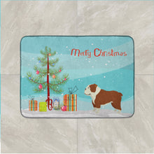 Load image into Gallery viewer, English Bulldog Christmas Tree Machine Washable Memory Foam Mat CK3536RUG