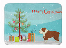 Load image into Gallery viewer, English Bulldog Christmas Tree Machine Washable Memory Foam Mat CK3536RUG
