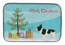 Load image into Gallery viewer, French Bulldog Christmas Tree Dish Drying Mat – Absorbent, Artistic Kitchen Essentials CK3539DDM
