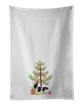 Load image into Gallery viewer, French Bulldog Christmas Tree White Kitchen Towel Set of 2
